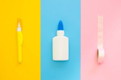 flat lay white out pen with correction fluid tape 23 2148524836