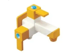 cube 2 way bib cock with flange foam flow 250x250
