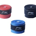 Li-Ning GP-20 Polyurethane Badminton racquets Grip 3pc (Multicolor)