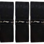 Li-Ning Gp-25 Velvet Badminton Replacement Grip 3PC (Black)