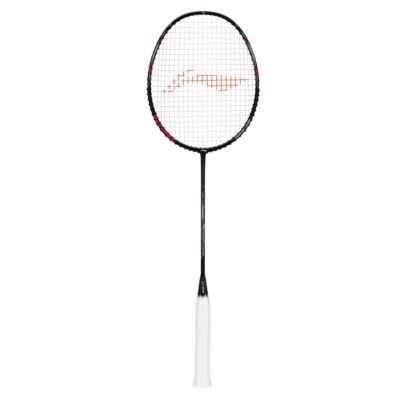 Li-Ning Carbon Fibre Axforce Cannon Unstrung Badminton Racquet For Professional Players|4U5|80-84 Grams|Maximum String Tension - 29LBS,Black