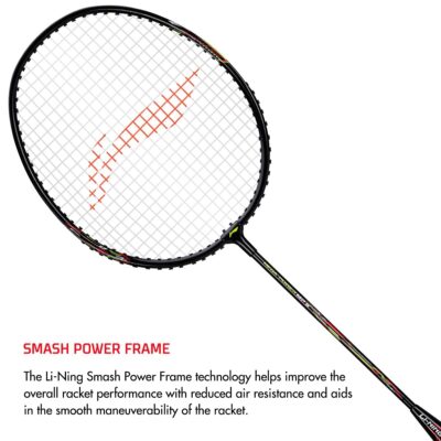 Li-Ning Mega Power Badminton Racquet with Smash Power Frame with Free Full Cover