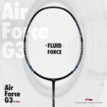 Li-Ning Air-Force G3 Carbon Fibre Badminton Racquet with Cover, Black and Gold