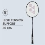 YONEX Muscle Power 29 Carbon Graphite Strung Badminton Racquet ( Black/White , G4 , 85-92 grams , 24 pounds )