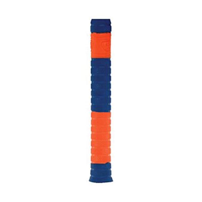 SG Players Bat Grip | Orange blue | Textured | Men & Boys | Soft Feel | Shock Absorption | Single Grip | Improved Control & Comfort