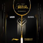 Li-Ning Gold Medal Limited Edition Strung Badminton Racket (Gold/Black) with Free Full Cover