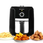 Faber 4L 1350W Manual Air Fryer| Fry, Bake, Roast, Toast, Grill & Reheat| 85% Less Oil, 360° Air Cooking |Temperature & Timer Control |Auto Off |Non-Stick Pan| 2Y Warranty | FAF 4.0L MS BK, Black