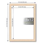 ArtzFolio Wall & Table Photo Frame | 8x12 Inch (20x30 cm) Natural Brown | Collage Frame for Living Room, Bedroom, Home & Office Decoration (D559)