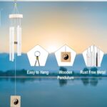 ARM Nest Wind Chime | Wind Chimes for Balcony | Wind Chimes for Home Positive Energy (Silver)