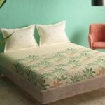 Portico New York Super King Size Flat Bedsheet with 2 Pillow Covers Cadence 10
