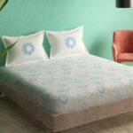 Portico New York Super King Size Flat Bedsheet with 2 Pillow Covers Cadence 6