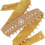 Fashions Traditional embroidery cloth Saree Waist Belt stretchable Kamarpatta kamarband for Women (zardosi belt for saree)