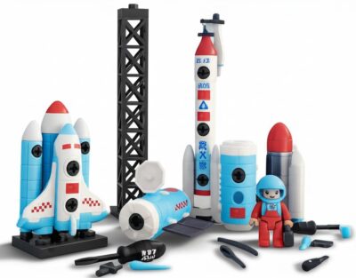 Umadiya® Take Apart Space STEM Toy Set – Rocket, Shuttle & Astronaut