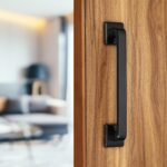 SENSI 8-Inch Stainless Steel Main Door Pull Handle – Heavy Duty & Stylish (Black, Pack of 1)