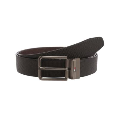Tommy Hilfiger Men’s Leather Belt | Comfort Fit | Size XL (1.10m) | 6-Month Warranty | Made in India