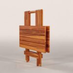 Whitebeard Sheesha Wood Foldable Medium Size Dining Table Set for Dining Room, Living Room Dining Table Garden, Outdoor, Indoor, Kitchen, Balcony, Office Room Dining with Wood Folding Center Table