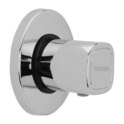 Hindware F740013CP Dove Exposed Part Kit for Concealed Stop Cock (with Sleeve, Handle & Flange), Brass with Chrome Finish