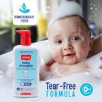 Milky Soft Baby Shampoo - 400ml, Tear Free Formula, with Milk Protein, Vitamin E & Coconut Oil, Shea Butter & Chamomile, Gentle Care for Baby's Soft Hair, No Paraben, Dermatologically Tested