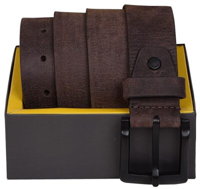 Urban Forest Men's Genuine Leather Belt – Brown