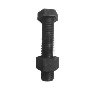 B.K. Jagan & Co Mild Steel Round Head Full Thread Bolts & Nuts (5/8" x 2") – Pack of 10