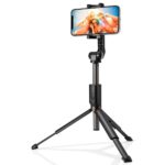 Kratos K6 Upgraded 61 Inch Long Selfie Stick, Balance Handle for Anti Shake Shooting, 6 Section Telescopic design fr Wide-Angle Photography, Selfie Stick with Tripod stand for Gopro,Camera & Ringlight