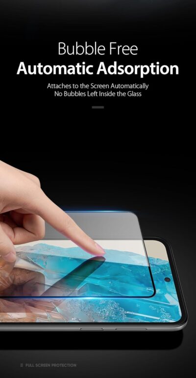 Advanced HD+ Tempered Glass Screen Protector Designed for Samsung Galaxy M35 / A35 / A55 5G - Edge to Edge Full Screen Coverage with Easy Installation Kit (Anti-Scratch)