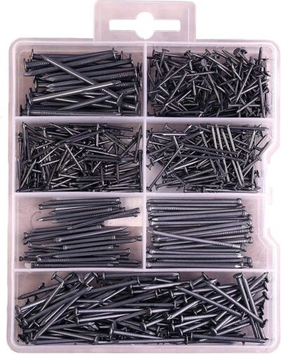 DIY Crafts Hardware Nail Kit (300 Pcs, Big Box) – Heavy-Duty Multipurpose Nails for Picture Hanging & Carpentry