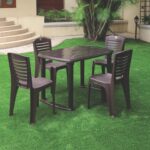 Cello Senator Plastic Dining Table (Matte Brown)