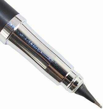 Hero Pen Original 3266 All Rounder Metal Body Fountain Pen, Smooth 360 Degree Angle Nib, Fixed Converter, Chrome Trims with Gift Box. (Black)