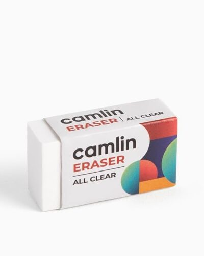 Camel All Clear Eraser | Pack of 20 | Dust Free Play Rotating Eraser for Clean & Precise Erasing | School, Office & Art Use | Multicolor
