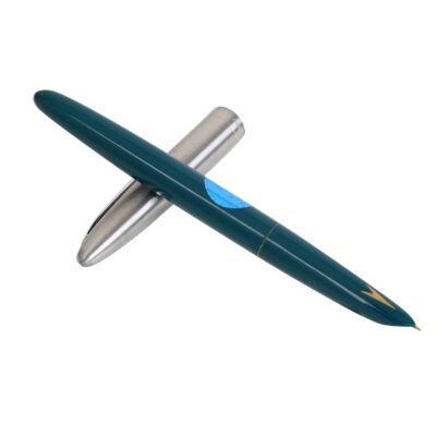 PENMAN HERO 329 ORIGINAL FOUNTAIN PEN, Steel Cap with Iridium Nib-Black,Green,Maroon Colors-Pack Of One-Ideal Gift for Students and Proffesionals (Green)