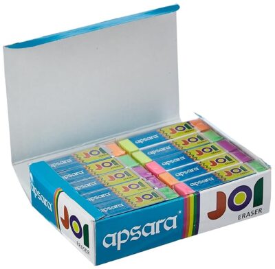 Apsara Dual Neon Colored Eraser, White