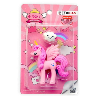 SAMVARDHAN Unicorn Eraser for Kids Cute Unicorn Cloud Shape Erasers Set Return Gifts for Girls Boys Kids Children Stationary Items Pack of 1 Assorted