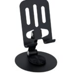 BLDM 360 Degree Rotation Premium Metal Mobile Holder for Desktop and Tables | Adjustable Height and Angle | Compatible with All Smartphones and Tablets 4-10"'| Anti Slip Base | Anti Slip Bracket