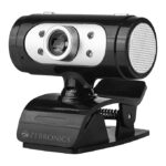 Zebronics Zeb-Ultimate Pro (Full HD) 1080p/30fps Webcam with 5P Lens, built-in Mic, Auto White Balance, Night Vision, Manual Switch for LED (Black)