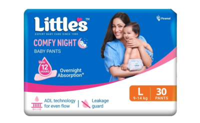 Little's NightShield Baby Pants with 12-Hour Overnight Dryness Protection - Large (30 Count)